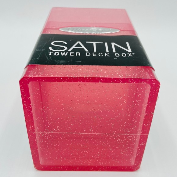 Ultra Pro Satin Tower Card Deck Box 100+ (Glitter Pink) - Picture 5 of 5
